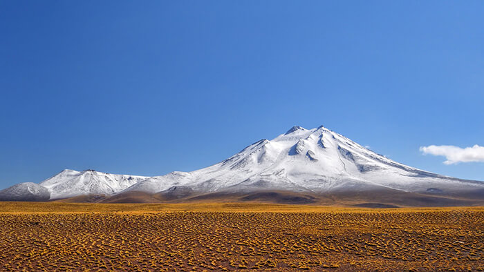 Deserto do Atacama com Neve