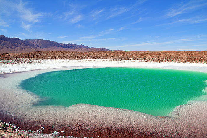Lago no Deserto do Atacama